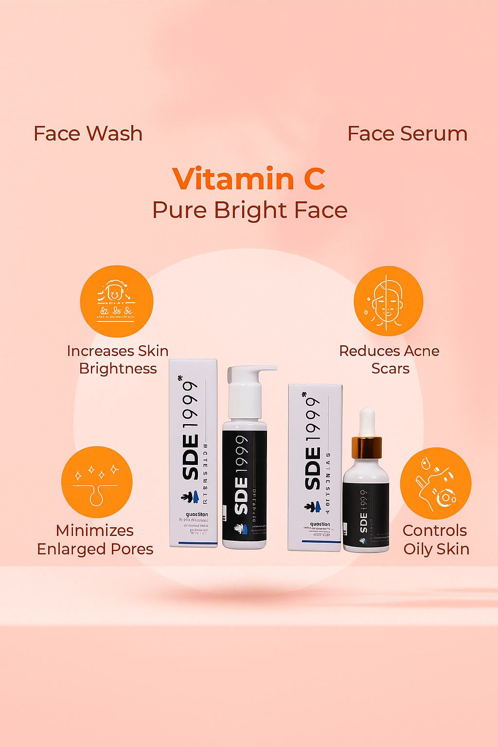 VITAMIN C SERUM + VITAMIN C FACE WASH